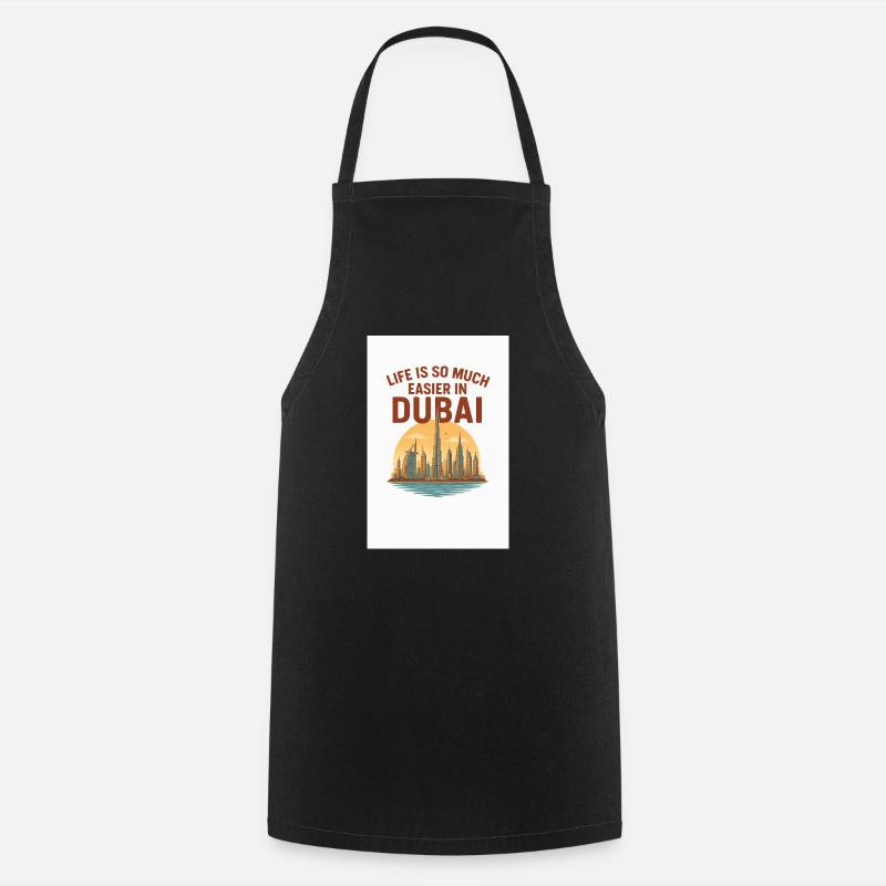 Dubaï facile - Tablier de cuisine - noir