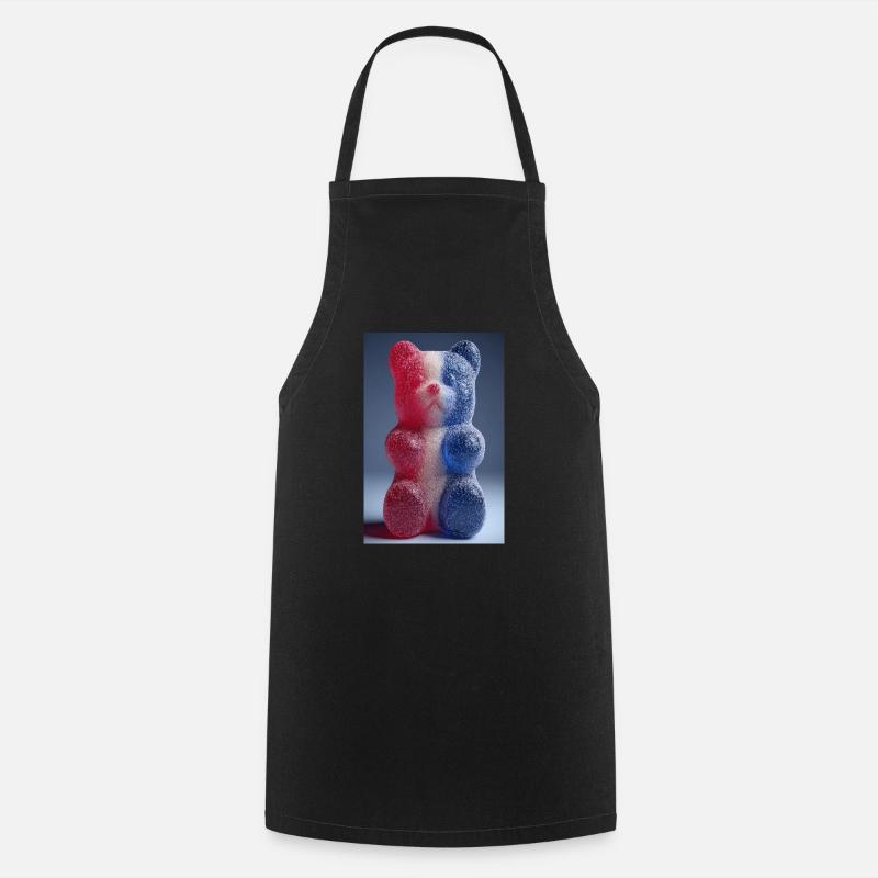 Drapeau français Gummy Bear - Tablier de cuisine - noir