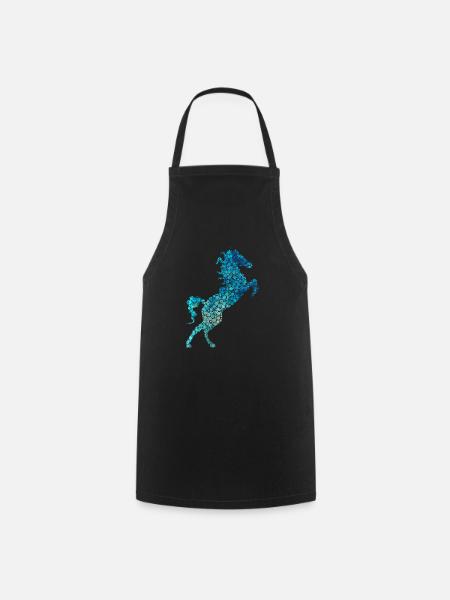 horse - Cooking Apron - black