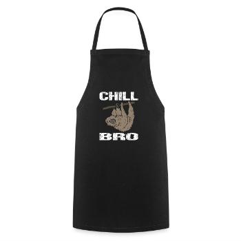 Chill - Kochschürze - Schwarz - Vorne - AI Model Male 185 dark (185cm)