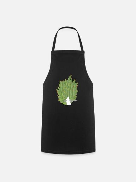 Leaf snail, leaf sheep, leaf sheep snail - Cooking Apron - black