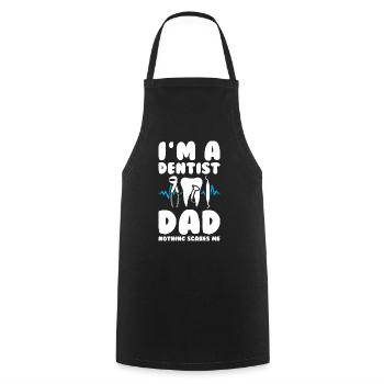 Dentist Dad - Cooking Apron - black - Front - AI Model Male 185 dark (185cm)
