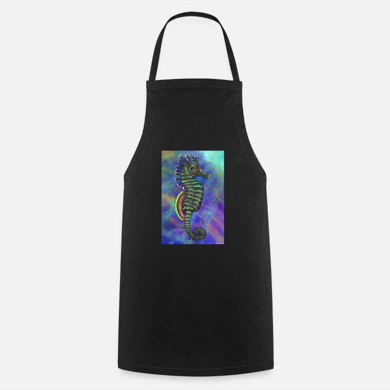 hippocampe - Tablier de cuisine - noir