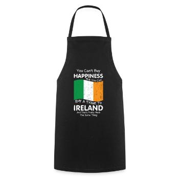 Ireland Irish Irish Flag Irish St Patricks Day - Cooking Apron - black - Front - AI Model Male 185 dark (185cm)