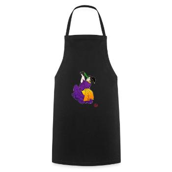 Bijinga - Soul in the VR headset - Cooking Apron - black - Front - AI Model Male 185 dark (185cm)