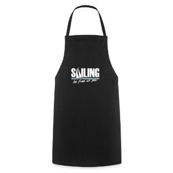 Sailing - Cooking Apron - black - Front - AI Model Male 185 dark (185cm)