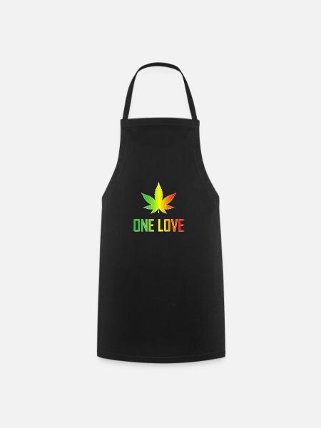 One Love - Kochschürze - Schwarz