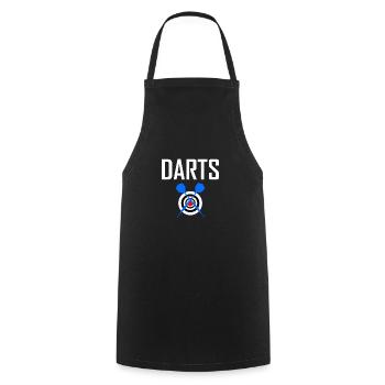 Fléchettes - Tablier de cuisine - noir - Devant - AI Model Male 185 dark (185cm)