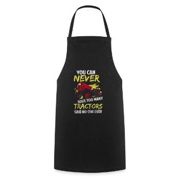 Tracteurs tracteurs tracteurs - Tablier de cuisine - noir - Devant - AI Model Male 185 dark (185cm)