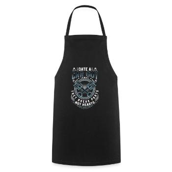 Tuning Turbo Screwdriver Racing Car - Cooking Apron - black - Front - AI Model Male 185 dark (185cm)