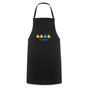 Be Different - Cooking Apron - black - Front - AI Model Male 185 dark (185cm)