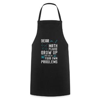 Student Learning Instructor - Cooking Apron - black - Front - AI Model Male 185 dark (185cm)