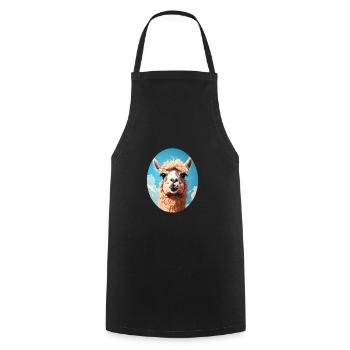 Alpaca - Cooking Apron - black - Front - AI Model Male 185 dark (185cm)