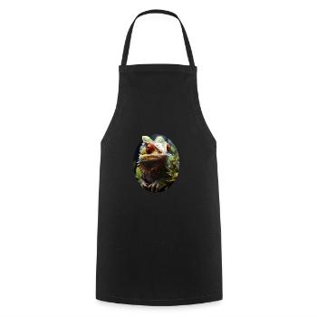 Caméléon - Tablier de cuisine - noir - Devant - AI Model Male 185 dark (185cm)