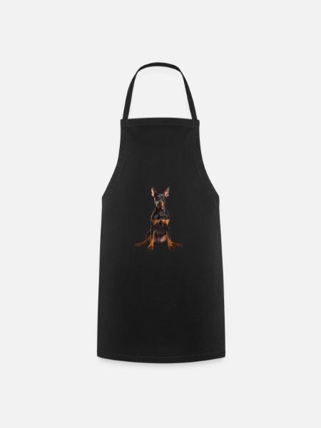 Doberman - Kochschürze - Schwarz
