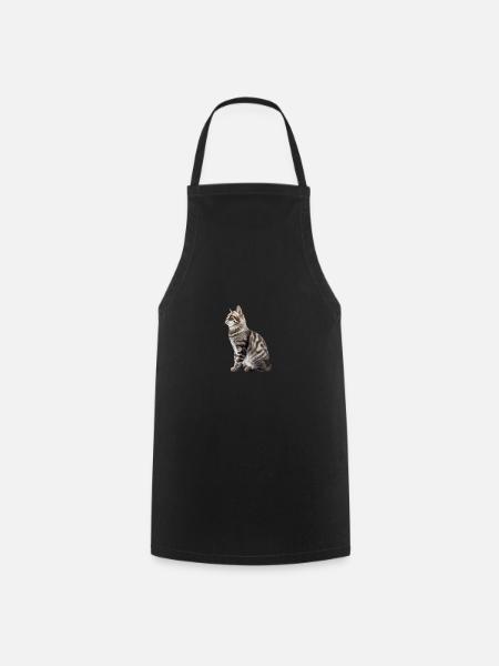 Manx Cat - Kochschürze - Schwarz