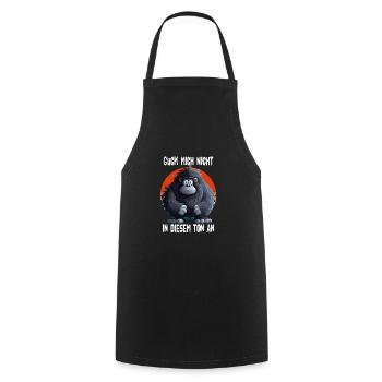 Don't Look At Me In That Tone Gorilla - Cooking Apron - black - Front - AI Model Male 185 dark (185cm)