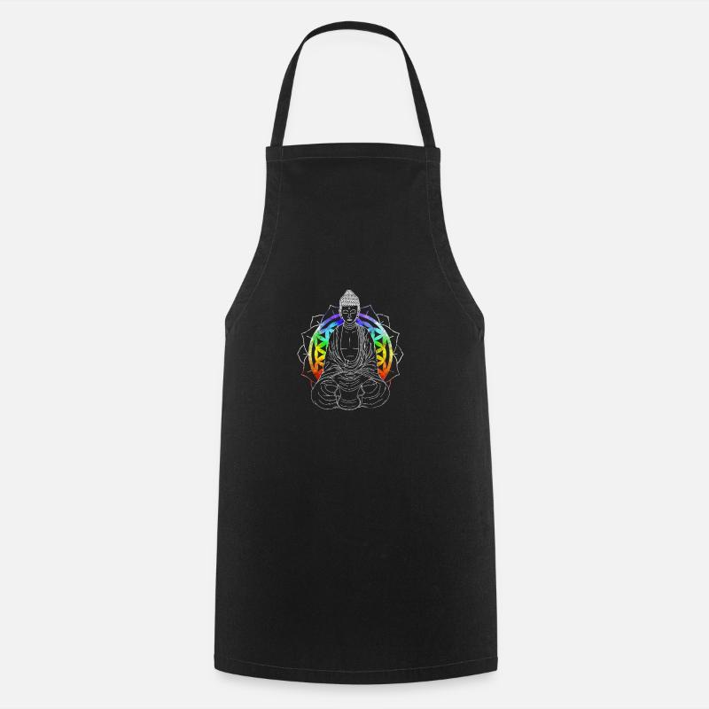 bouddha - Tablier de cuisine - noir