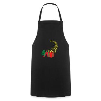 La magie de Noël - Tablier de cuisine - noir - Devant - AI Model Male 185 dark (185cm)