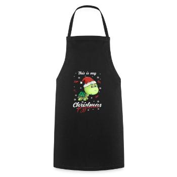 Schildkröte Pyjama Weihnachten Schlafen - Kochschürze - Schwarz - Vorne - AI Model Male 185 dark (185cm)