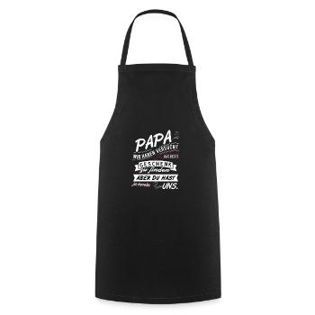 Papa Wir Haben Versucht Das Beste Geschenk - Kochschürze - Schwarz - Vorne - AI Model Male 185 dark (185cm)