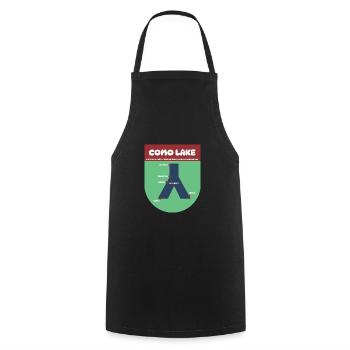 LAC DE COMO - Tablier de cuisine - noir - Devant - AI Model Male 185 dark (185cm)