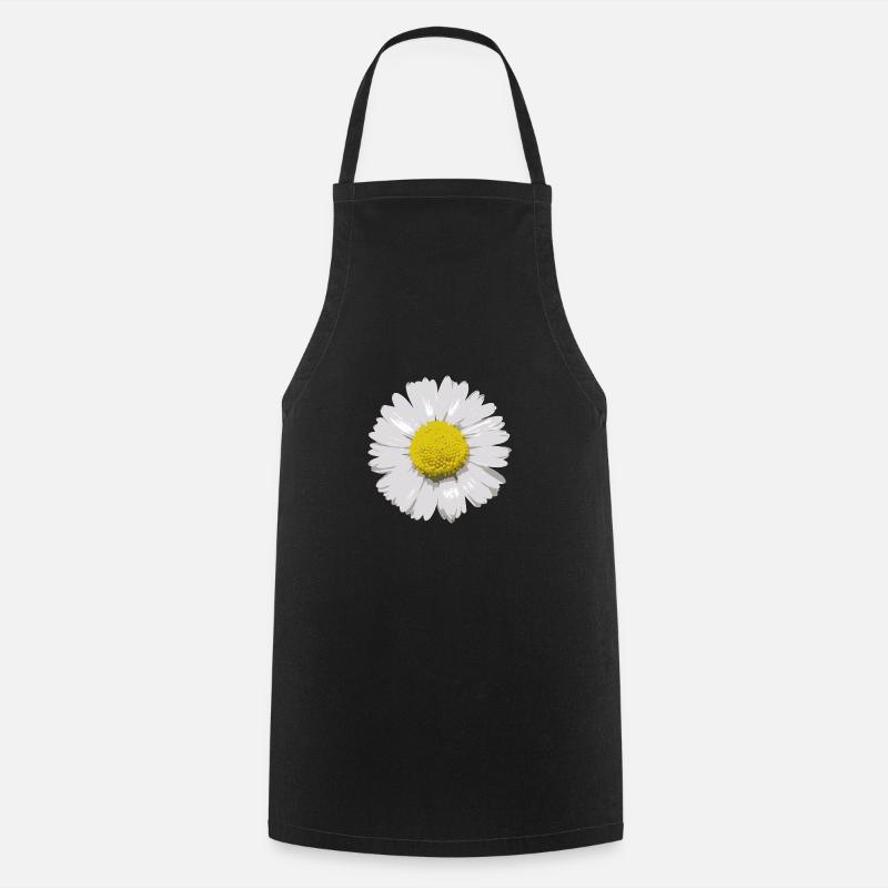 Gänseblümchen - Kochschürze - Schwarz