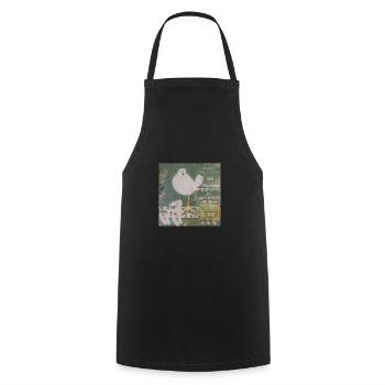 johnny vanni woodstock - Cooking Apron - black - Front - AI Model Male 185 dark (185cm)