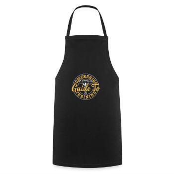 Guide Poméranien de l’entraînement - Gym - Tablier de cuisine - noir - Devant - AI Model Male 185 dark (185cm)
