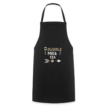 Bubble Milk Tea - Coffee - Kochschürze - Schwarz - Vorne - AI Model Male 185 dark (185cm)