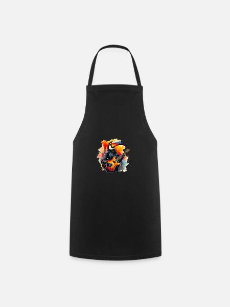 Rocking Toucan - Kochschürze - Schwarz