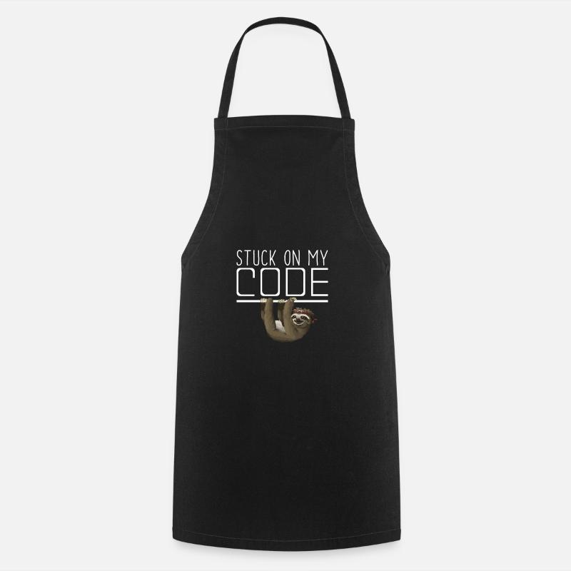 Stucco code | IT | developer - Cooking Apron - black