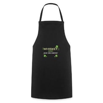 Whiskey And Bad Decisions - Cooking Apron - black - Front - AI Model Male 185 dark (185cm)