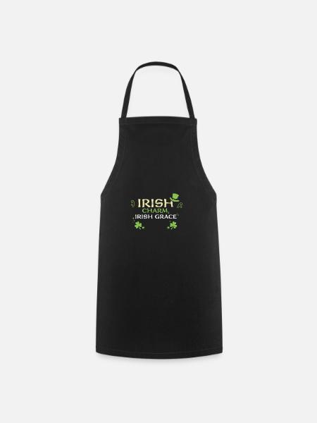 Irish charm, Irish grace - Kochschürze - Schwarz
