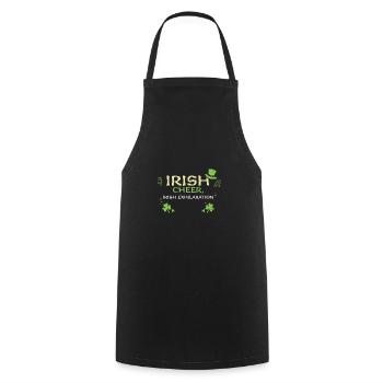 Irish cheer, Irish exhilaration - Kochschürze - Schwarz - Vorne - AI Model Male 185 dark (185cm)