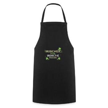 Irischer Pub, irische Freude - Kochschürze - Schwarz - Vorne - AI Model Male 185 dark (185cm)