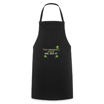 Day Drinking Made Me Do It - Cooking Apron - black - Front - AI Model Male 185 dark (185cm)