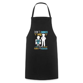 Don’t Annoy Me Radiology Radiologist Gift - Cooking Apron - black - Front - AI Model Male 185 dark (185cm)