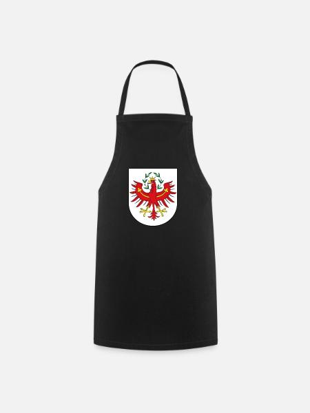 Wappen mit Tiroler Adler - Kochschürze - Schwarz