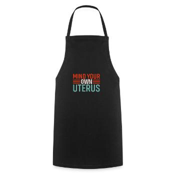 of your own uterus - Cooking Apron - black - Front - AI Model Male 185 dark (185cm)
