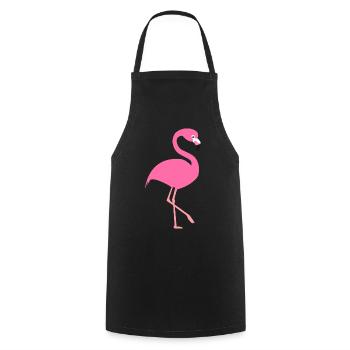 flamant - Tablier de cuisine - noir - Devant - AI Model Male 185 dark (185cm)