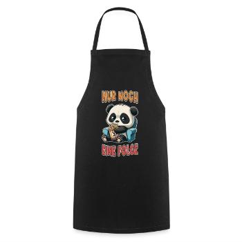 Série Junkie Series Marathon Panda Popcorn Canapé - Tablier de cuisine - noir - Devant - AI Model Male 185 dark (185cm)