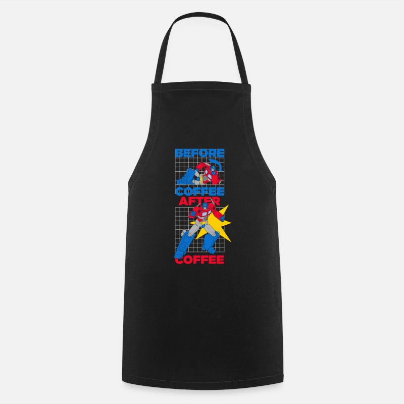 Transformers G1 Optimus Prime Drôle Cadeau Café - Tablier de cuisine - noir