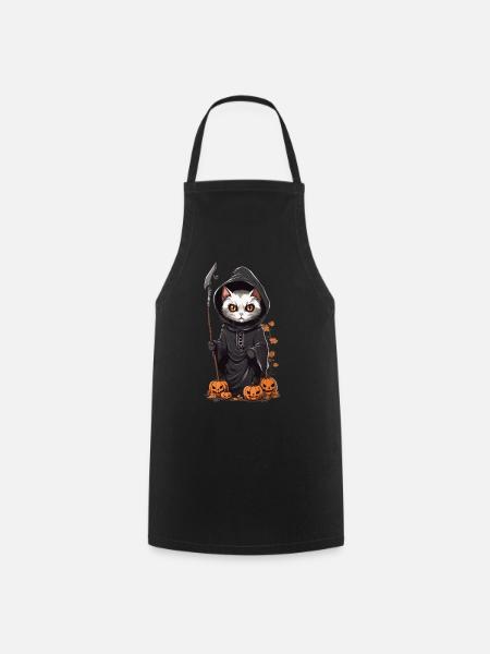 Mignon Halloween Cat Druide Costume - Tablier de cuisine - noir