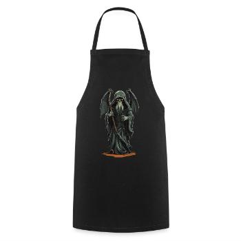 Druides Grim Reaper Tentacule Horreur Halloween - Tablier de cuisine - noir - Devant - AI Model Male 185 dark (185cm)