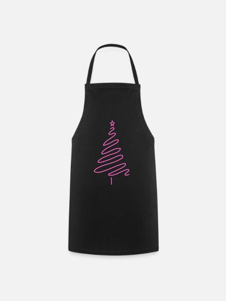 Christmas Tree Women Christmas Party Festive - Cooking Apron - black