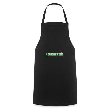 Meckerzwerg Zwerg Faschingskostüm Zwergen Kostüm - Kochschürze - Schwarz - Vorne - AI Model Male 185 dark (185cm)