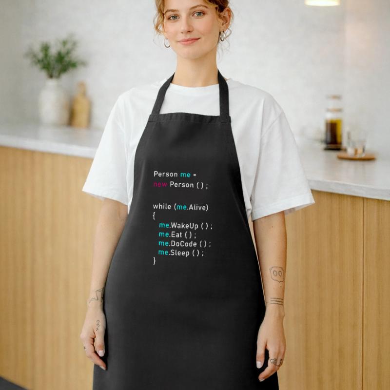 Person me = new person (); Programming Code Java Cooking Apron