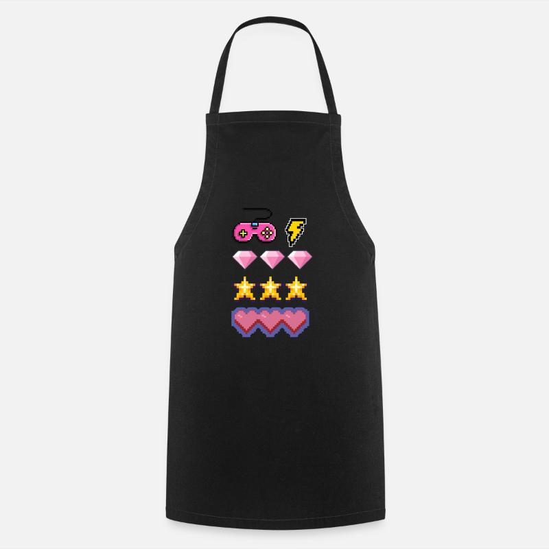 Love at first sight online - Cooking Apron - black