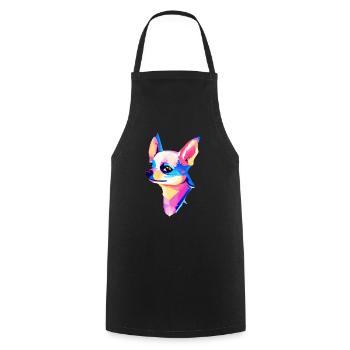 Chihuahua Dog Owner Dog Dog Owner - Cooking Apron - black - Front - AI Model Male 185 dark (185cm)